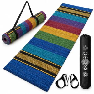 premium cotton yoga mat for daily yoga practice 2X6 feet
